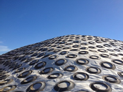 Silage pile with tires
